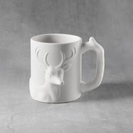 Ceramic Bisque Deer Mug Ceramic Bisque Deer Mug